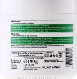 Algen-Gesichtsmaske mit Spirulina