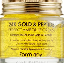 Ampullencreme mit Gold und Peptiden