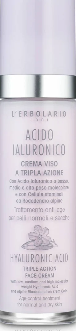 Anti-Aging Gesichtscreme für normale und trockene Haut mit Hyaluronsäure