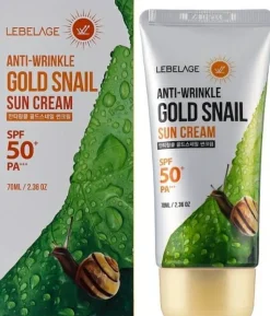 Anti-Falten-Sonnencreme mit Schneckenmucin
