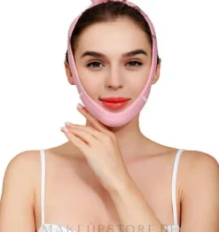 Atmungsaktive modellierende Gesichtskonturmaske, rosa