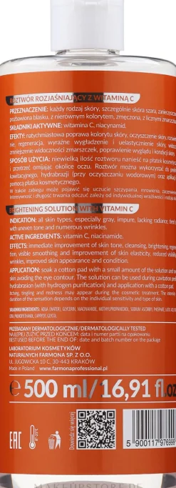 Aufhellende und regenerierende Gesichtslösung gegen Pigmentflecken mit Vitamin C