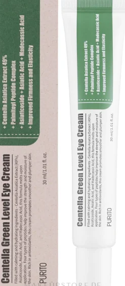 Augencreme mit Peptiden und Centella