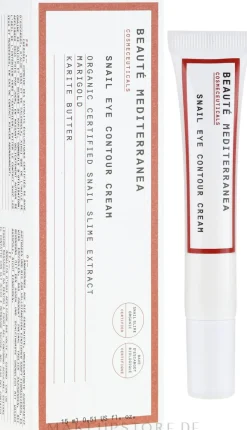 Augenkonturcreme mit Schneckenschleimextrakt