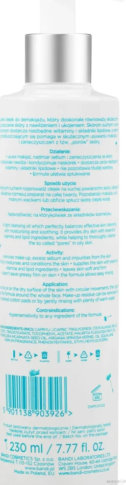 Bandi Professional Pure Care Vitamin Cleansing Oil