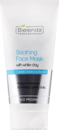 Beruhigende Gesichtsmaske mit weißem Ton