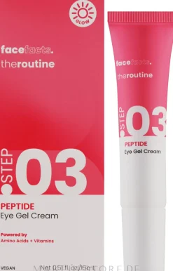 Creme-Gel für die Haut um die Augen mit Peptiden