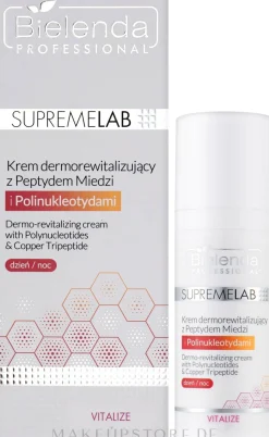 Dermovitalisierende Creme mit Kupferpeptid und Polynukleotiden