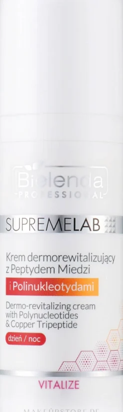 Dermovitalisierende Creme mit Kupferpeptid und Polynukleotiden