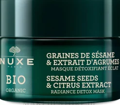 Detox-Gesichtsmaske mit Sesamsamen und Zitrusextrakt für strahlende Haut