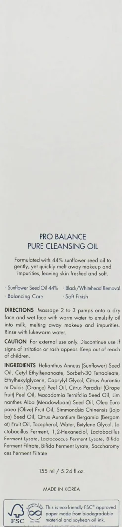 Dr.Ceuracle Pro Balance Pure Cleansing Oil