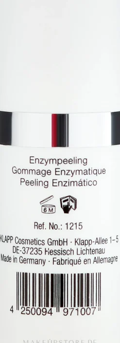 Enzympeeling für Gesicht mit hydrolisierter Hefe