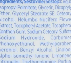 Erfrischende Gesichtsreinigungsmilch mit Vitamin E und Lotusextrakt
