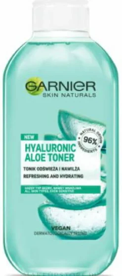 Erfrischendes und feuchtigkeitsspendendes Gesichtstonikum mit Aloe und Hyaluronsäure