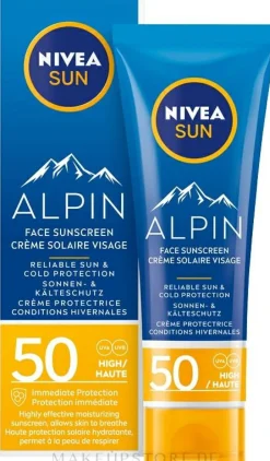 Feuchtigkeitsspendende Gesichtscreme mit Sonnen- und Kälteschutz SPF 50