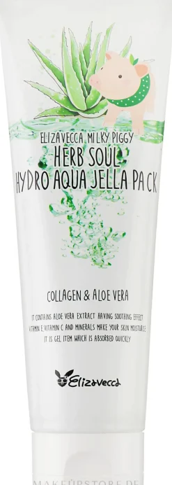 Feuchtigkeitsspendende Gesichtsmaske mit Aloe Vera und Kollagen