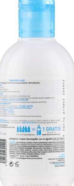 Feuchtigkeitsspendende Reinigungsmilch