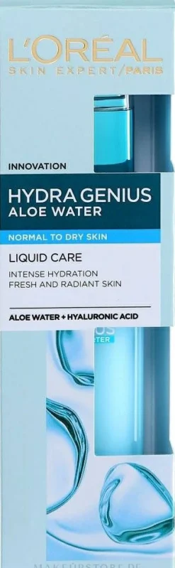 Feuchtigkeitsspendendes Aloe-Wasser für normale und empfindliche Haut