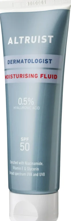 Feuchtigkeitsspendendes Gesichtsfluid mit Sonnenschutzfilter