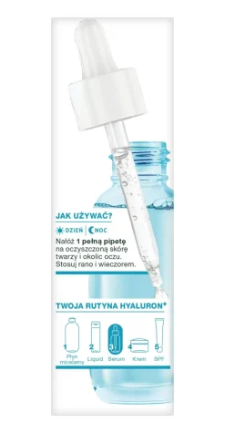 Feuchtigkeitsspendendes Gesichtsserum für normale und Mischhaut mit Hyaluronsäure und Aloe Vera