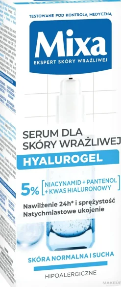 Feuchtigkeitsspendendes Gesichtsserum mit Hyaluronsäure für empfindliche Haut