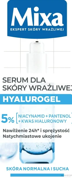 Feuchtigkeitsspendendes Gesichtsserum mit Hyaluronsäure für empfindliche Haut