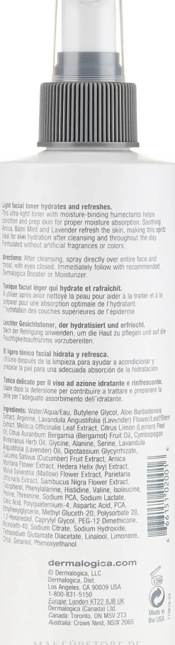 Feuchtigkeitsspendendes Gesichtstonikum-Spray mit Minze und Aloe Vera