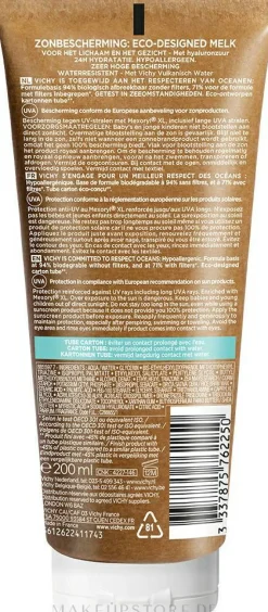 Feuchtigkeitsspendende Sonnenschutzmilch für Gesicht und Körper SPF 50+