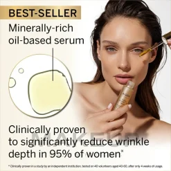 Feuchtigkeitsspendendes pflegendes und straffendes Anti-Aging Gesichtsserum mit Mineralien und natürlichen Ölen