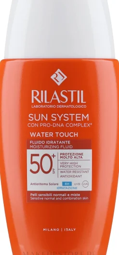 Feuchtigkeitsspendendes Sonnenschutzfluid für das Gesicht SPF50