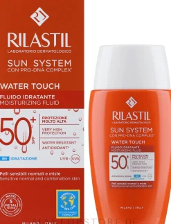 Feuchtigkeitsspendendes Sonnenschutzfluid für das Gesicht SPF50