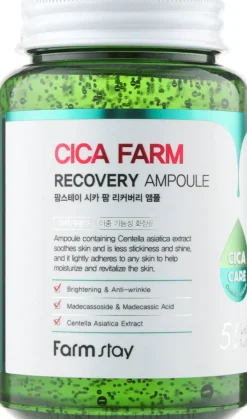 Feuchtigkeitsspendendes und aufhellendes Ampullenserum für das Gesicht mit Centella Asiatica und Madecassinsäure