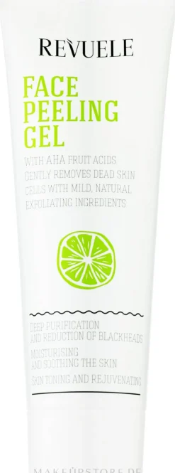 Feuchtigkeitsspendendes und beruhigendes Gesichtspeeling-Gel mit Aha-Fruchtsäuren