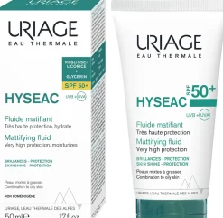 Feuchtigkeitsspendendes und mattierendes Sonnenschutzfluid für das Gesicht SPF 50+