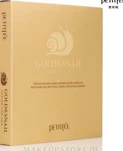 Feuchtigkeitsspendende Tuchmaske mit Gold und Schneckenschleim-Extrakt