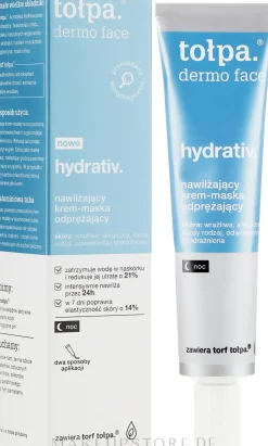 Feuchtigkeitsspendende und entspannende Nachtcreme-Maske mit Kohlenhydratkomplex und Sheabutter