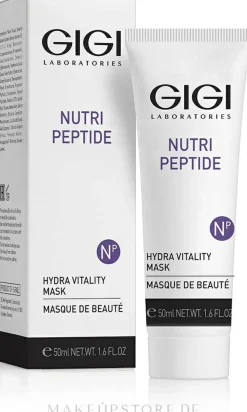 Feuchtigkeitsspendende und regenerierende Gesichtsmaske für trockene Haut mit Peptiden