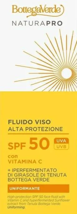 Fluid mit Vitamin C und hyperfermentiertem Sonnenblumenextrakt für das Gesicht