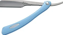 Gefährliches Rasiermesser, blau