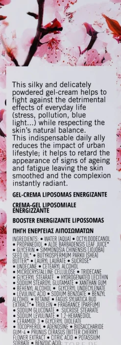 Gel-Creme für das Gesicht mit Kirschblüte