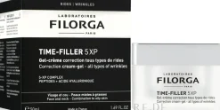 Gel-Creme zur Faltenkorrektur für gemischte bis fettige Gesichtshaut mit Zink, Tripeptid, Hyaluronsäure und Meeres-Christe