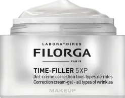 Gel-Creme zur Faltenkorrektur für gemischte bis fettige Gesichtshaut mit Zink, Tripeptid, Hyaluronsäure und Meeres-Christe