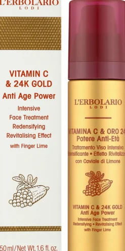 Gesichtsemulsion mit Vitamin C und 24 Karat Gold