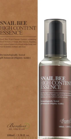 Gesichtsessenz mit Schneckenschleimfiltrat und Bienengift