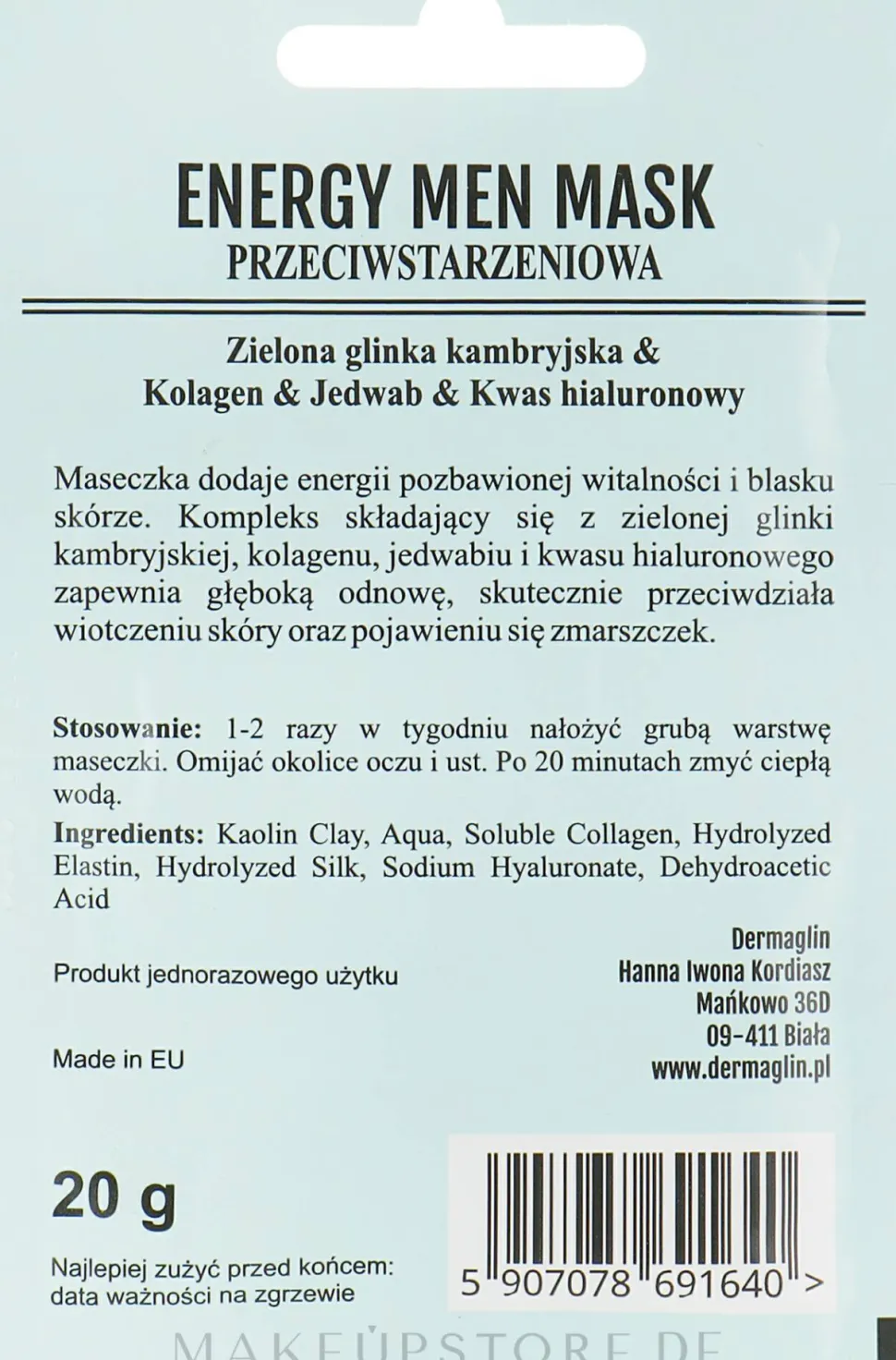 Gesichtsmaske für Männer