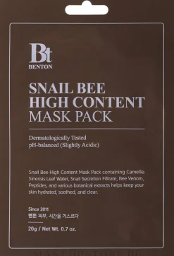 Gesichtsmaske mit Schneckenschleim und Bienengift