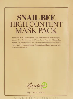 Gesichtsmaske mit Schneckenschleim und Bienengift