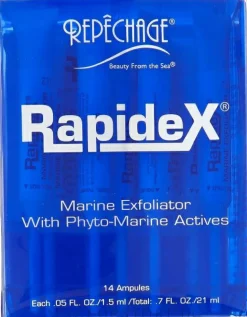 Gesichtspeeling mit Phyto-Marine-Extrakten und Fruchtsäuren in Ampullen