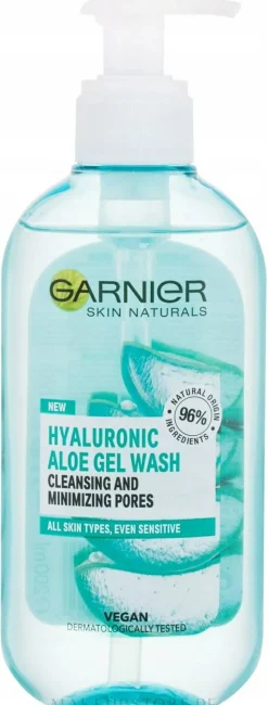 Gesichtsreinigungsgel zur Porenverfeinerung mit Hyaluronsäure und Aloe