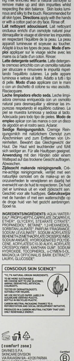 Gesichtsreinigungsmilch zum Abschminken